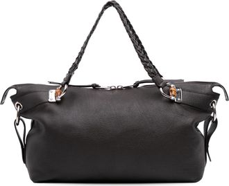 Gucci Pre-owned Womens Bamboo Shoulder Bag - Black Leather - One Size