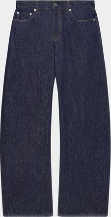 Helmut Lang Saddle Cotton Barrel-Leg Jeans
