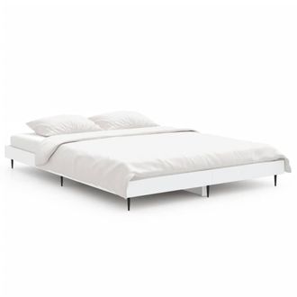 Berkfield Home Bed Frame White 135x190 cm Double Engineered Wood