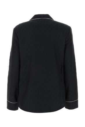 Off-white Owge016f23fab002 1010 Blackblack Exterior: Silk Cotton Camicie Shirt