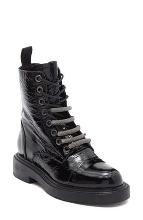DKNY Zante Combat Boot in Black at Nordstrom Rack, Size 6