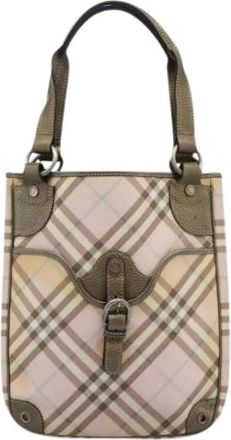 Burberry Pre-owned Shoulder Bags, female, Pink, Size: ONE SIZE Pre-owned Plastic Tote