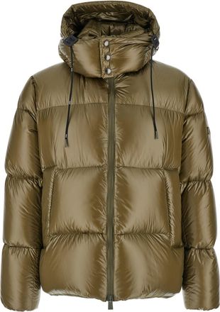 Tatras belbo Green Down Jacket With Drawstring Hood And Logo Patch In Tech Fabric Man