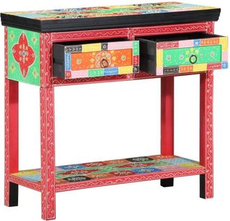 vidaXL Console Table Multicolour 80 x 35 x 76 cm Engineered wood vidaXL