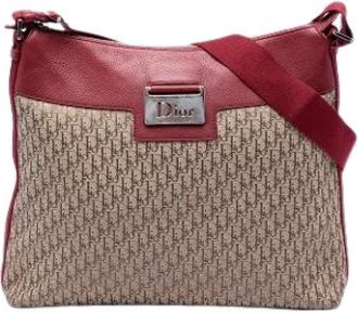 Dior Pre-owned Street Chic Crossbody Tas - Dames - Vintage Schoudertas - Bruin - ONE Size - Leer - Vintage