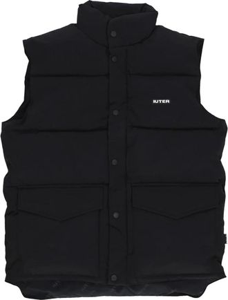 Iuter Puff Vest met Ecodown Vulling - Heren - Bodywarmers - Zwart - XL - Polyester - Jassen