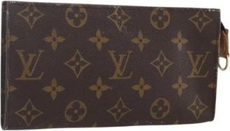 Louis Vuitton Pre-owned Vintage Canvas Clutch - Dames - Vintage Clutch - Bruin - ONE Size - Vintage
