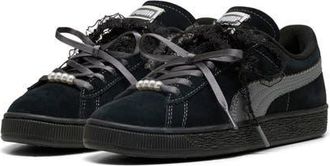 Puma Suede Bloom Sneaker in Puma Black/slate Sky at Nordstrom, Size 10.5