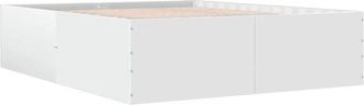 vidaXL Bed Frame without Mattress White 160x200 cm Vidaxl