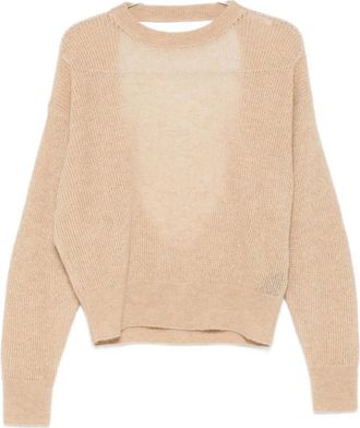 Haikure open-back sweater - Neutrals