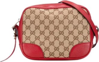 Gucci Pre-owned Cross Body Bags, female, Multicolor, Size: ONE SIZE Pre-owned Canvas Crossbody Bag