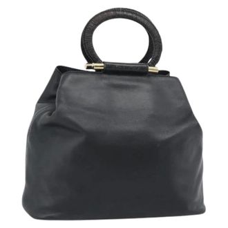 Celine Pre-owned Handbags, female, Black, Size: ONE SIZE Pre-owned Vintage Hand Bag
