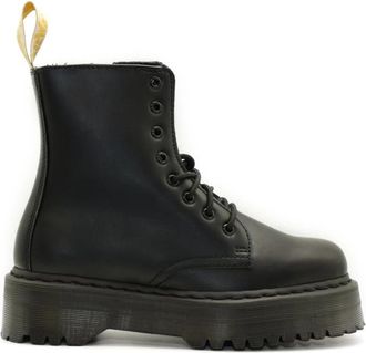 Dr. Martens Jadon II Mono Platform Laarsjes - Dames - Veterlaarzen - Zwart - 41 EU - Schoenen