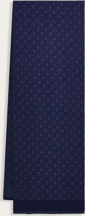 Ferragamo Men Gancini chain scarf Blue
