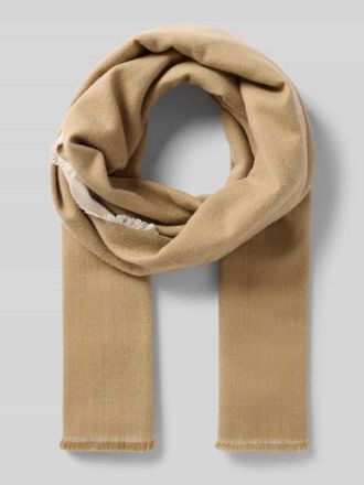 Boss Orange by Hugo Boss BOSS Orange Schal aus Baumwoll-Mix mit Woll-Mix Modell JOELY in Hellbraun, Gr&ouml;&szlig;e 1