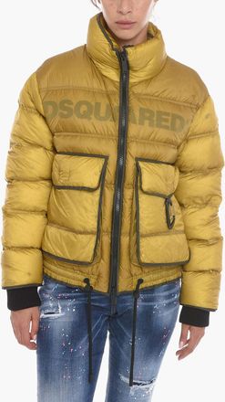 Dsquared2 Worn-Effect Puffer ICEBERG with Knit Cuffs Dsquared2