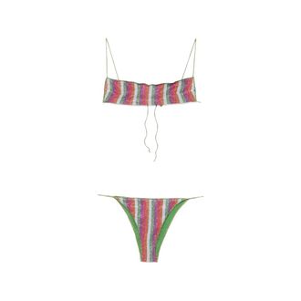 Os&eacute;ree Side-Tie Bikini - female - Oseree - Bikinis - Multicolor - M - Swimwear