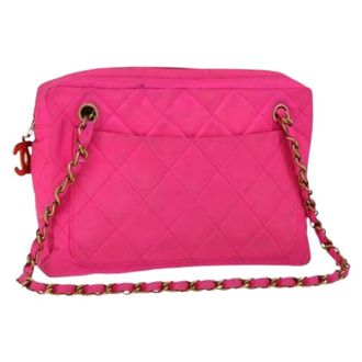Chanel Borsa a spalla vintage in nylon Pre-owned - - Pre-owned - Donna - Rosa - ONE SIZE