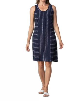 Habitat Vineyard Striped Tank Dress In Navy
