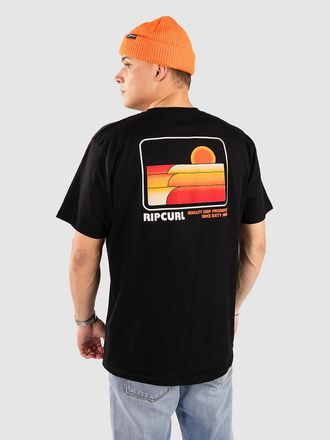 Rip Curl Surf Revival Stacked Camiseta negro