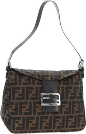 Fendi Pre-owned Canvas fendi-bags - Dames - Vintage Schoudertas - Bruin - ONE Size - Vintage
