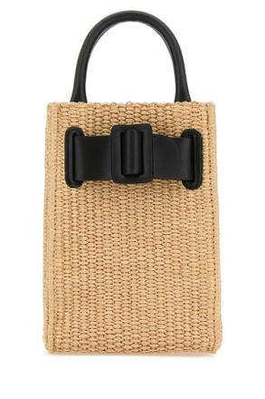 Boyy Raffia Bobby Tourist Epsom Handbag