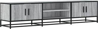 vidaXL Mueble Para Tv Madera De Ingenier&iacute;a Gris Sonoma 180x35x41 Cm Vidaxl