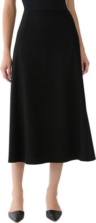 Lafayette 148 New York Cashmere & Wool A-Line Midi Skirt