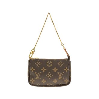 Louis Vuitton Monogram Marron Coated Canvas Pochette (Pre-Owned)