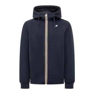 K-Way Hoodies & sweatvesten, Heren, Blauw, L, Polyester, Rainer Spacer