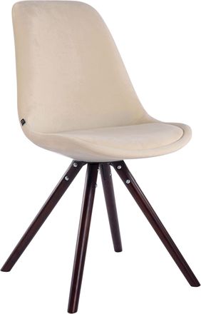 Clp Clp - Silla De Visita Toulouse Rund En Terciopelo Crema Cappuccino