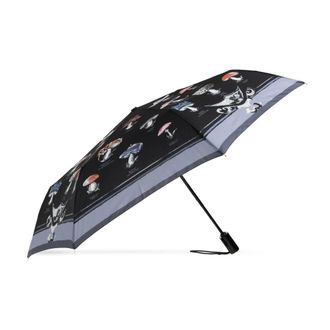 Moschino Accessoires, unisex, Zwart, ONE Size, Openclose Bedrukte Paraplu
