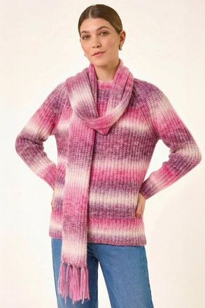 Roman Ombre Knit Scarf & Jumper