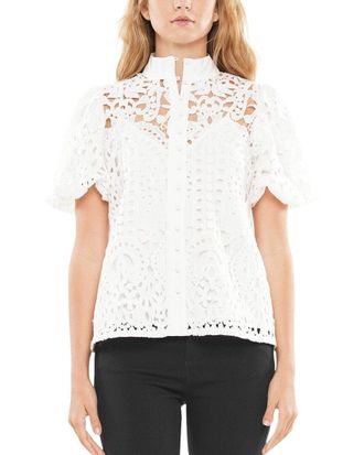 Why Dress Lace Puff Sleeve Top