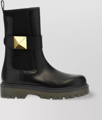 Valentino Garavani studded chunky sole ankle boots