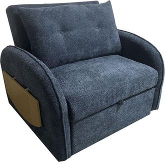 Home Heavenly Home Heavenly - Sof&aacute; Cama Thor Sof&aacute; Plegable Tapizado En Tela Super Soft, 105x99x89 Cm. Color : 1 Plaza Azul