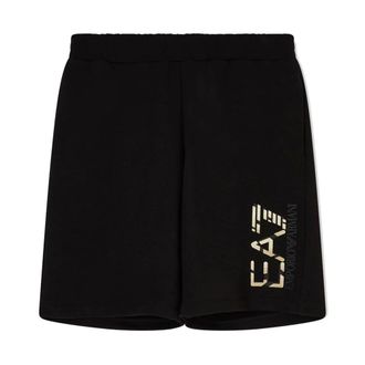 Emporio Armani Bermuda Shorts with Maxi Logo - male - Emporio Armani EA7 - Short Shorts - Black - 2XL - Shorts