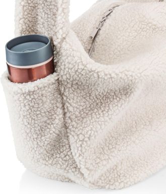 Reisenthel Umh&auml;ngetasche REISENTHEL Moonbag, Damen, Gr. B/H/T: 48cm x 33cm x 14cm, beige, wei&szlig;, Polyester, Taschen Umh&auml;ngetasche