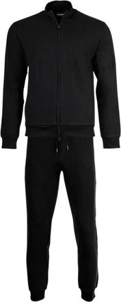 Emporio Armani Trainingspak met rits - Heren - Trainingspakken - Zwart - S - Katoen - Fitness