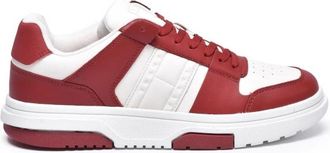 Tommy Jeans Leather Cupsole 2.0 - Heren - Sneakers - Wit - 45 EU - Leer - Schoenen