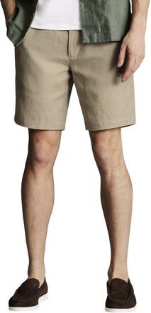 CHARLES TYRWHITT Linen Shorts in Taupe at Nordstrom, Size 389