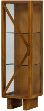 De Eekhoorn Design Vitrine Kello aus nachhaltigem Massivholz und Glas, Natural