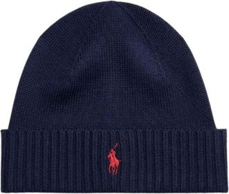 Polo Ralph Lauren Berretto in lana Signature Pony - - Accessories - Uomo - Blu - ONE SIZE