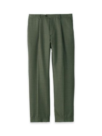 Paul Fredrick Houndstooth Wool Single Pleat Suit Pants