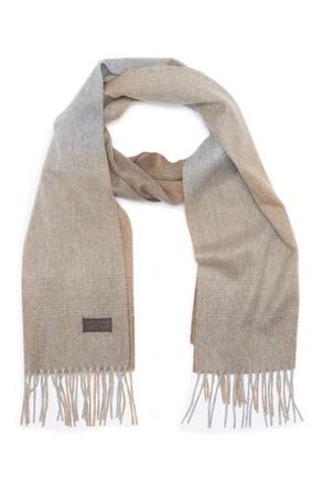 Hickey Freeman Cashmere Ombre Scarf in Beige at Nordstrom Rack