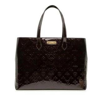 Louis Vuitton Pre-owned Wilshire MM - Dames - Pre-owned - Paars - Maat: ONE Size Leer