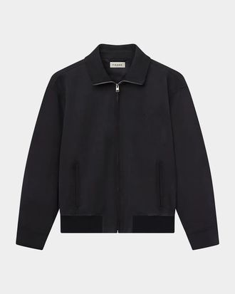 Frame Denim Men & apos;s FRAME x Sothebys Suede Full-Zip Bomber Jacket