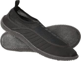 Mountain Warehouse Bermuda Mens Aqua Shoe - Easy Slip On Water Shoes, Lightweight Wet Shoes, Neoprene, Mesh Panel Swim Shoes - Protection for Underwater Walks Black Adul