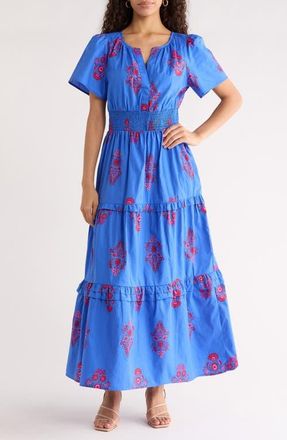 Sugarlips Haylie A-Line Dress in Blue-Pinks at Nordstrom, Size X-Large