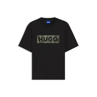 HUGO BOSS Logo-graphic T-shirt in cotton jersey